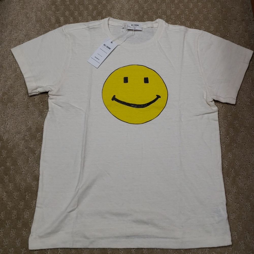 Re/done NWT  SM Happy Face
